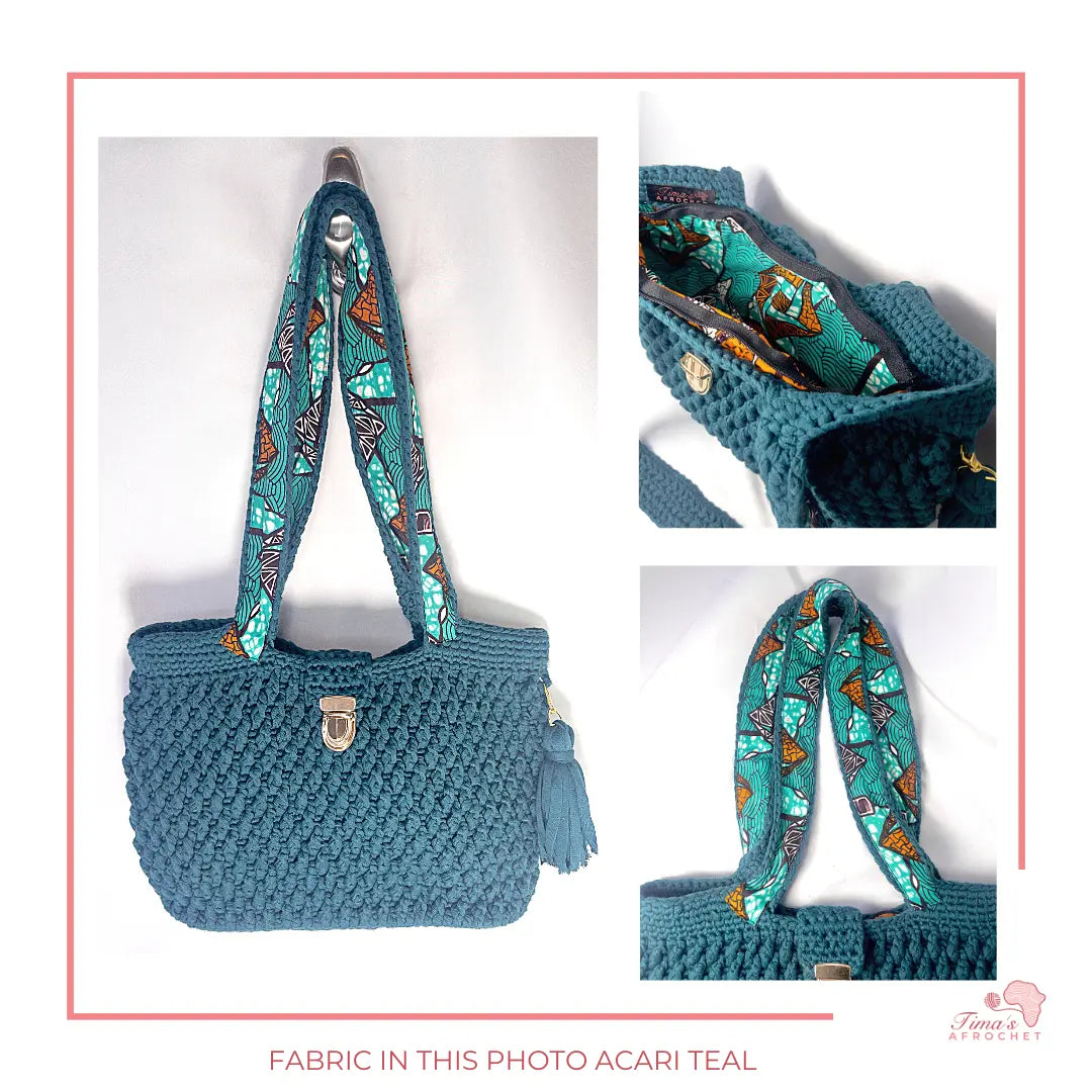 Crochet Bag "TEAL" Tima's Afrochet