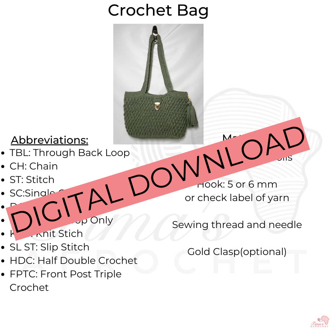 Crochet Pattern "Bag with Fabric"