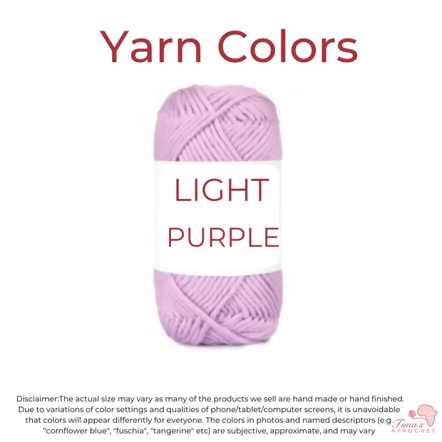 African Fabric Crochet Baby Set "Light Purple"
