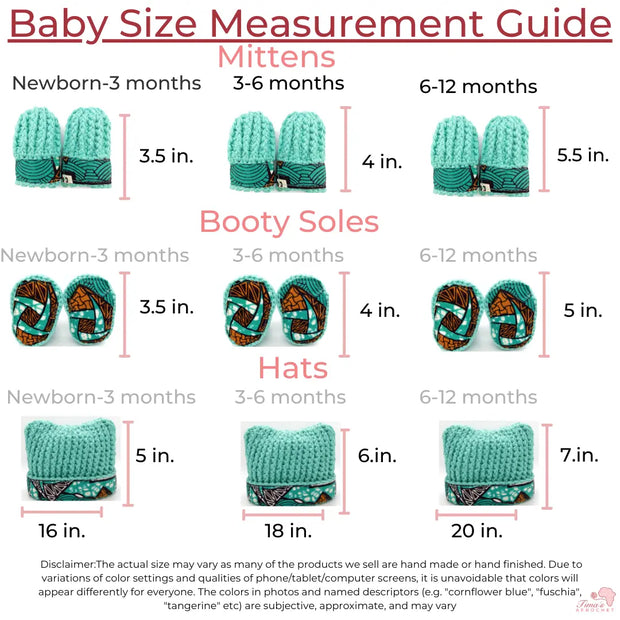 baby size chart