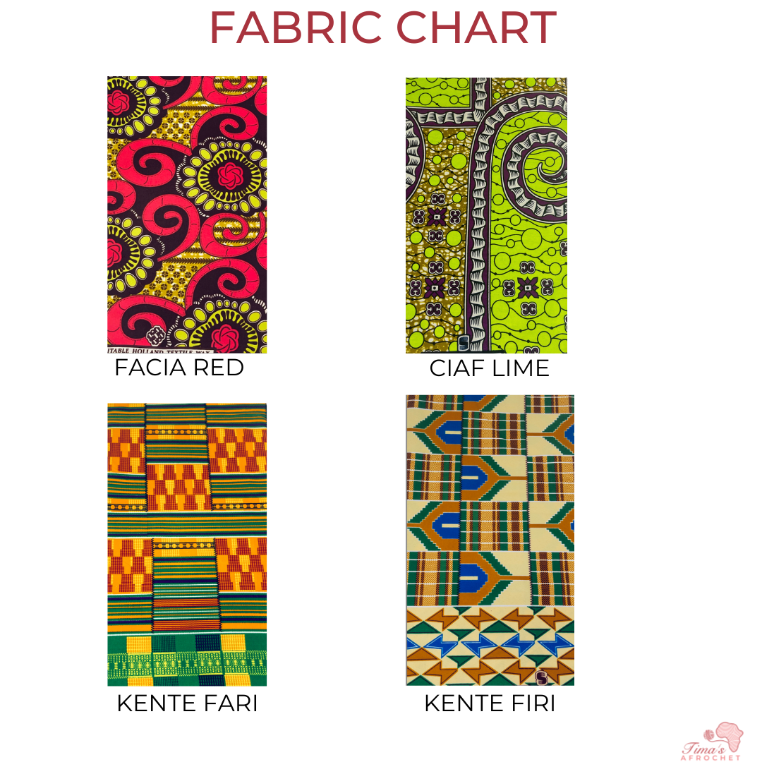 fabric chart, choose one of 4 options for your setl