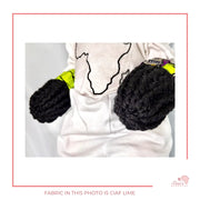 crochet baby mittens in black